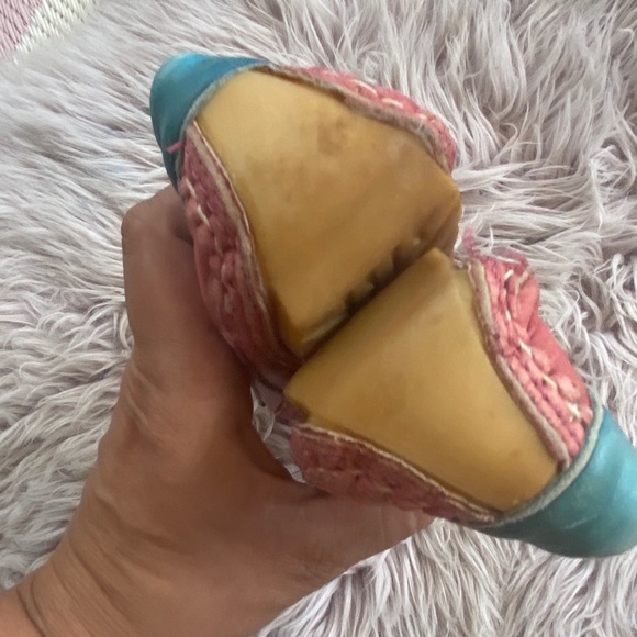 Vintage Zodiac Pink Blue Green Rhinestone Loafers - Picture 12 of 12